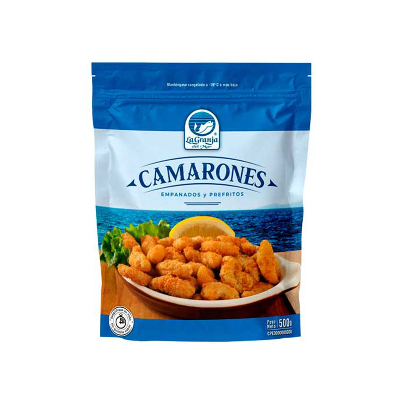 Camarones Empanizados <br> La Granja del Mar </br>